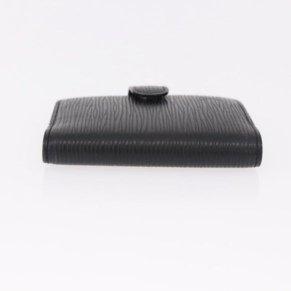 LOUIS VUITTON Epi Agenda Mini Day Planner Cover Black LV Auth 192021