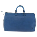LOUIS VUITTON Epi Speedy 40 Hand Bag Toledo Blue M42985 LV Auth 192027-3