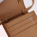 CELINE C Macadam Canvas Shoulder Wallet Suede Pink Gold Auth 192028A-18