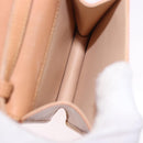 CELINE C Macadam Canvas Shoulder Wallet Suede Pink Gold Auth 192028A-10