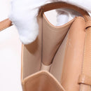 CELINE C Macadam Canvas Shoulder Wallet Suede Pink Gold Auth 192028A-20