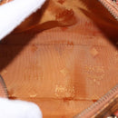 MCM Logogram Vicetos Mini Boston Bag PVC Leather 2way Brown Gold Auth 192029A-19