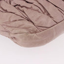Miu Miu Matelasse Shoulder Bag Leather Pink Gold Auth 192030A-10