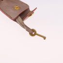 Miu Miu Matelasse Shoulder Bag Leather Pink Gold Auth 192030A-15