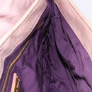 Miu Miu Matelasse Shoulder Bag Leather Pink Gold Auth 192030A-21