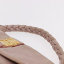 Miu Miu Matelasse Shoulder Bag Leather Pink Gold Auth 192030A-8