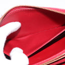 LOUIS VUITTON Vernis Rayure Zippy Long Wallet Pomme D'amour M91718 Auth 192031-18