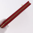 LOUIS VUITTON Vernis Rayure Zippy Long Wallet Pomme D'amour M91718 Auth 192031-5