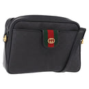 GUCCI Micro GG Supreme Web Sherry Line Bag PVC Black 001 098 4073 Auth 192034-1