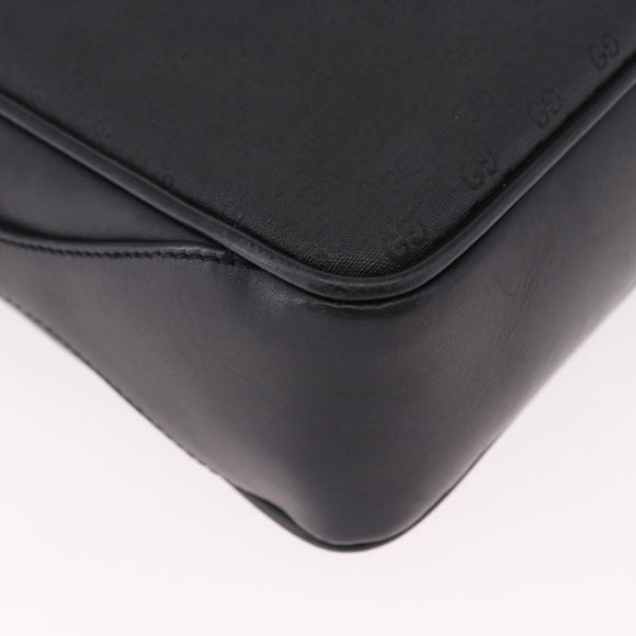 GUCCI Micro GG Supreme Web Sherry Line Bag PVC Black 001 098 4073 Auth 192034