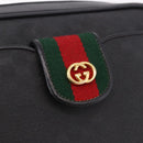 GUCCI Micro GG Supreme Web Sherry Line Bag PVC Black 001 098 4073 Auth 192034-15