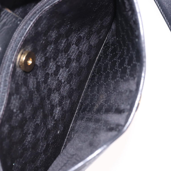 GUCCI Micro GG Supreme Web Sherry Line Bag PVC Black 001 098 4073 Auth 192034