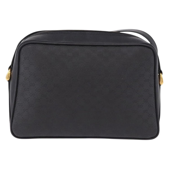 GUCCI Micro GG Supreme Web Sherry Line Bag PVC Black 001 098 4073 Auth 192034