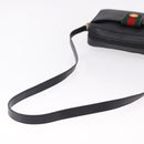 GUCCI Micro GG Supreme Web Sherry Line Bag PVC Black 001 098 4073 Auth 192034-7