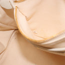 PRADA Canapa M Hand Bag Canvas Ivory Gold Auth 192036A-12