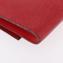 LOUIS VUITTON Epi Pochette Amberop Clutch Bag Red M52587 LV Auth 192037-15