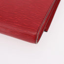 LOUIS VUITTON Epi Pochette Amberop Clutch Bag Red M52587 LV Auth 192037-16