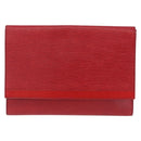 LOUIS VUITTON Epi Pochette Amberop Clutch Bag Red M52587 LV Auth 192037-13