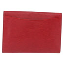 LOUIS VUITTON Epi Pochette Amberop Clutch Bag Red M52587 LV Auth 192037-2
