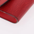 LOUIS VUITTON Epi Pochette Amberop Clutch Bag Red M52587 LV Auth 192037-7