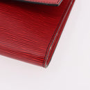 LOUIS VUITTON Epi Pochette Amberop Clutch Bag Red M52587 LV Auth 192037-14