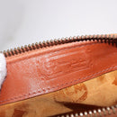 MCM Logogram Vicetos Mini Boston Bag PVC Leather 2way Brown Gold Auth 192038-18