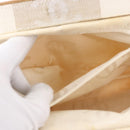 CHANEL Hand Bag Canvas Beige Gold CC Auth 192039V-20