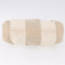 CHANEL Hand Bag Canvas Beige Gold CC Auth 192039V-9