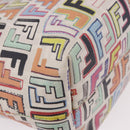 FENDI Zucca Canvas Tote Bag PVC Multicolor Gold Auth 192040A-12