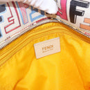 FENDI Zucca Canvas Tote Bag PVC Multicolor Gold Auth 192040A-15