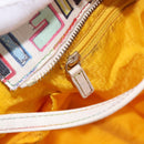 FENDI Zucca Canvas Tote Bag PVC Multicolor Gold Auth 192040A-20