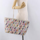FENDI Zucca Canvas Tote Bag PVC Multicolor Gold Auth 192040A-23