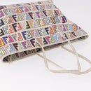 FENDI Zucca Canvas Tote Bag PVC Multicolor Gold Auth 192040A-6