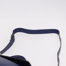 Salvatore Ferragamo Gancini Hand Bag Leather 2way Blue Silver Auth 192042A-15