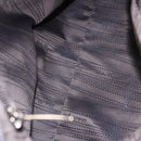 Salvatore Ferragamo Gancini Hand Bag Leather 2way Blue Silver Auth 192042A-11
