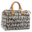 LOUIS VUITTON Monogram Graffiti Speedy 30 Bag White M92195 LV Auth 192043SAV-1
