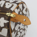 LOUIS VUITTON Monogram Graffiti Speedy 30 Bag White M92195 LV Auth 192043SAV-9