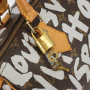 LOUIS VUITTON Monogram Graffiti Speedy 30 Bag White M92195 LV Auth 192043SAV-18