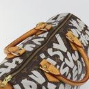 LOUIS VUITTON Monogram Graffiti Speedy 30 Bag White M92195 LV Auth 192043SAV-6