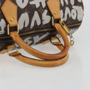 LOUIS VUITTON Monogram Graffiti Speedy 30 Bag White M92195 LV Auth 192043SAV-7