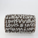 LOUIS VUITTON Monogram Graffiti Speedy 30 Bag White M92195 LV Auth 192043SAV-5