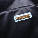 Miu Miu Matelasse Body Bag Canvas Light Blue Gold Auth 192044V-20