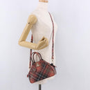 Vivienne Westwood Hand Bag PVC Canvas 2way Gold Red Auth 192046A-24