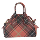 Vivienne Westwood Hand Bag PVC Canvas 2way Gold Red Auth 192046A-3