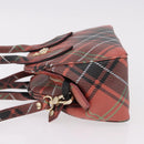 Vivienne Westwood Hand Bag PVC Canvas 2way Gold Red Auth 192046A-5