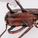 Vivienne Westwood Hand Bag PVC Canvas 2way Gold Red Auth 192046A-6