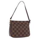 LOUIS VUITTON Damier Ebene Trousse makeup Pouch N51982 LV Auth 192050V-1