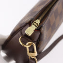 LOUIS VUITTON Damier Ebene Trousse makeup Pouch N51982 LV Auth 192050V-9