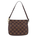 LOUIS VUITTON Damier Ebene Trousse makeup Pouch N51982 LV Auth 192050V-13