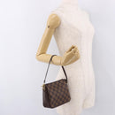 LOUIS VUITTON Damier Ebene Trousse makeup Pouch N51982 LV Auth 192050V-21